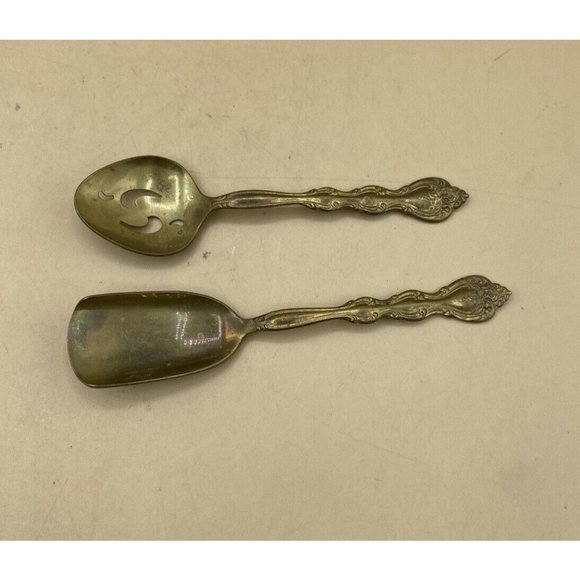 Golden Bon Bon & Relish Spoons Interlude by International Silverplate - Picture 8 of 9